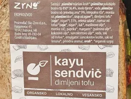 Kayu sendvič dimljeni tofu 200 g