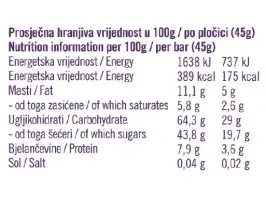 Fruits & nuts bar 45 g