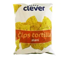 Tortilja chips slani