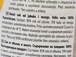 Apple mango direct juice 1 L