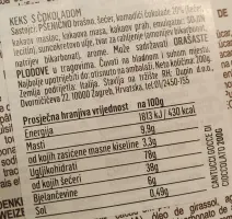 Keksi s čokoladom 200 g