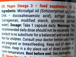 Vegan omega 3 - 90 kapsula