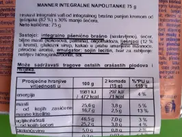 Integralne napolitanke 75 g