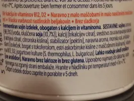 Sojin jogurt natur bez šećera 400 g