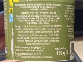 Fermentirano vrhnje na bazi soje i biljne masnoće 150 g