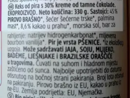 Dupli keks od pira s tamnom čokoladom 330 g