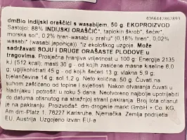 Indijski oraščići s wasabijem 50 g